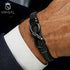 Armband mit Gravur Leder Herren Infinity unendlichkeit Uniqal