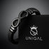 Armband mit Gravur Leder Herren Infinity unendlichkeit Uniqal