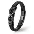 Armband mit Gravur Leder Herren Infinity unendlichkeit Uniqal