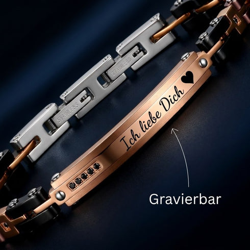 Personalisierter Armschmuck mit Liebesbotschaft als emotionales Präsent für unvergessliche Momente