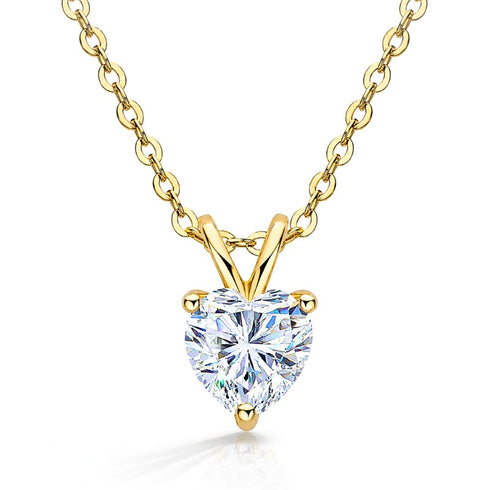 UNIQAL AMORA Gold Herzkette mit 45 plus 5 cm Länge, feiner Verarbeitung und zeitloser Schönheit.