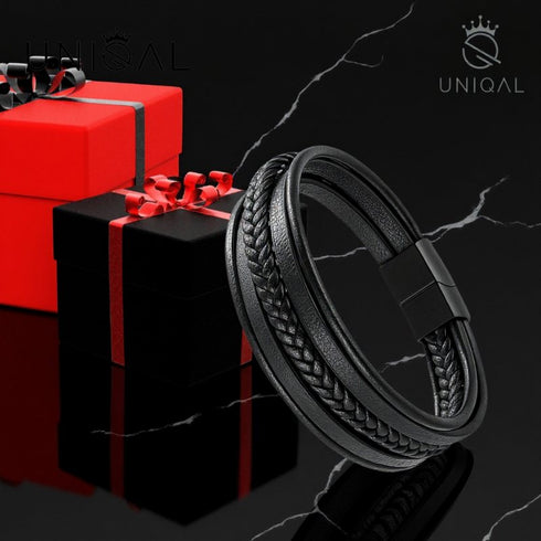 Uniqal Unisex Lederarmband am Handgelenk – Ausdruck von Eleganz, Komfort und Stärke