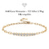 UNIQAL AURELIA vergoldetes Moissanit Armband mit harmonischem Steinverlauf und feiner Goldlinie
