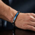 UNIQAL AZZURO CARBONFASER BLAU Sport Luxus Armband mit auffälligem Blau und hochwertigem Tragekomfort.