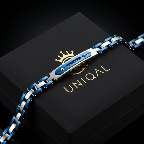 UNIQAL CATENA KERAMIK BLAU im edlen Etui als außergewöhnliches Präsent für Geburtstag, Jubiläum oder Weihnachten.