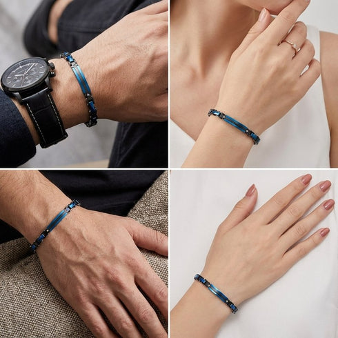Armband prasentiert an Damen- und Herrenhand fur vielseitige Stylingmoglichkeiten