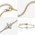 UNIQAL CRISTELLA vergoldetes Moissanit Armband mit eleganter Kettenform und Luxus Details