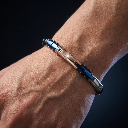 UNIQAL DANTE Edelstahl Armband als hochwertiges Accessoire für maskuline Looks und zeitlosen Stil.