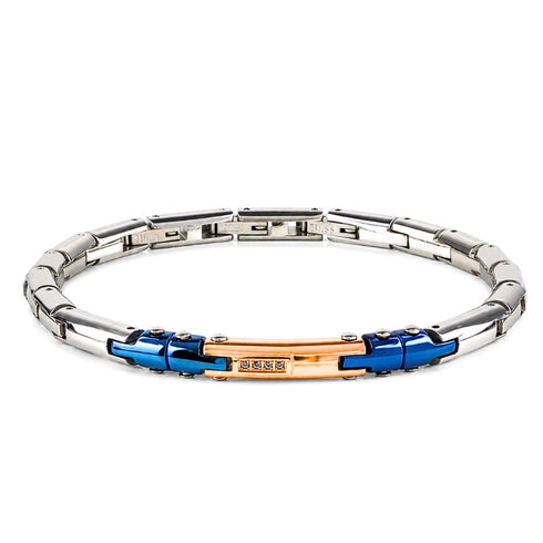 keramik armband uniqal edelstahl blau