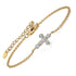 UNIQAL CRISTELLA Designer Armband mit strahlendem Kreuzsymbol und modernem High Jewelry Charakter