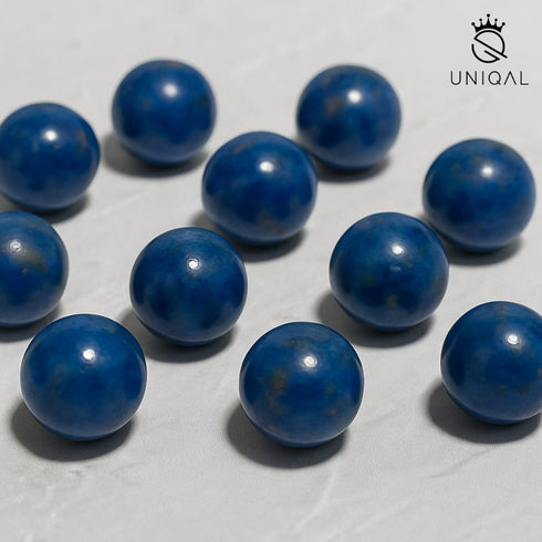Uniqal lapis lazuli natursteinperlen balu close up deteilaufname