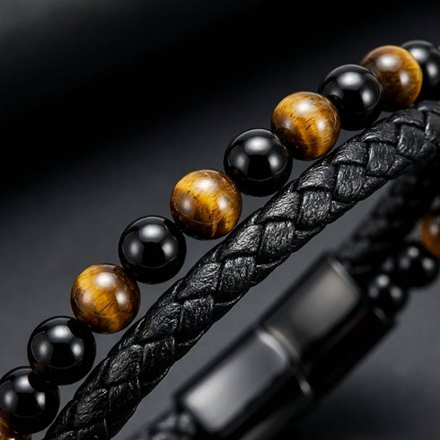 Uniqal TIGER EYE PASSION zeigt kontrastreiche Gestaltung mit dunklen und goldbraunen Elementen für ausdrucksstarke Wirkung