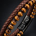 Uniqal EYE OF THE TIGER Armband mit Gravur – persönliches Geschenk für Partner, Freund oder Ehemann mit individueller Liebesbotschaft