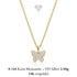 ARFALLA 14K GOLD Moissanit-Schmetterlingskette von UNIQAL aus vergoldetem 925 Silber mit zwölf funkelnden Steinen.
Подаръчен акцент за надпис: Ein Weihnachtsgeschenk mit zarten Flügeln und persönlicher Bedeutung
