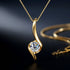 UNIQAL FLAMELLA Premium Collier mit fließendem Gold Design und intensivem Lichtreflex
