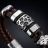 Uniqal GAMBLER Herrenarmband am Handgelenk – luxuriöses braun-silbernes Accessoire für stilbewusste Männer und Unternehmer.