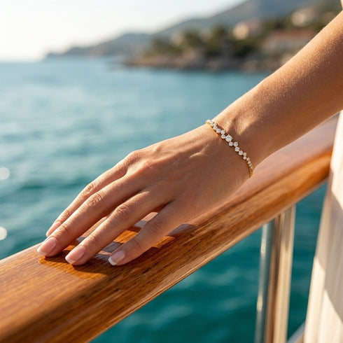 UNIQAL STELLARA exklusiver Fine Jewelry Armschmuck im mediterranen Riviera Stil