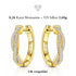UNIQAL INFINIA GOLD Schmuckstück mit geschwungener Form, 0,26 Karat Moissanit und zeitloser Eleganz