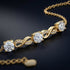 UNIQAL Infinity Armkette mit brillantem Rund Brillant Moissanit und eleganter Lichttiefe