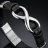 Uniqal INFINITY SILVER Herrenarmband mit personalisierter Gravur – individuelles Accessoire für Männer mit elegantem Infinity-Design.