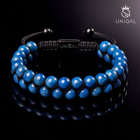 Premium Lapis Lazuli Schmuck von Uniqal – edles Kristall-Armband im luxuriösen Fotostil