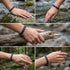 Lapis Lazuli Armband in verschiedenen Tragesituationen gezeigt unisex Natursteinschmuck mit personalisierbarem Detail