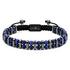 UNIQAL LAPIS LAZULI DUO Armband mit doppelreihigen Lapislazuli-Perlen und polierten Edelstahl-Elementen