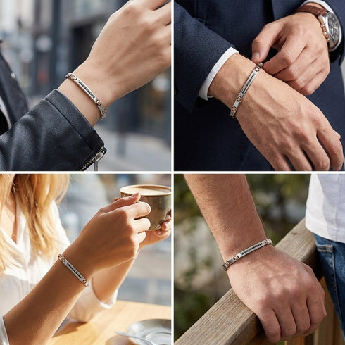 UNIQAL LINEA Armschmuck kombiniert zu eleganten Looks für Damen und Herren im Alltag, Büro und bei besonderen Anlässen