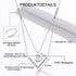 Produktdetails der Uniqal LUXE V Moissanit Halskette aus 925 Sterling Silber mit VVS1 Steinen