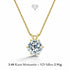 925 Silber Collier mit D-farblosem Brillant und GRA-Zertifikat