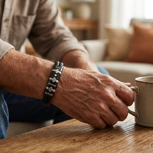 MONTERO Lederarmband in eleganter Geschenkbox – personalisierbare Geschenkidee