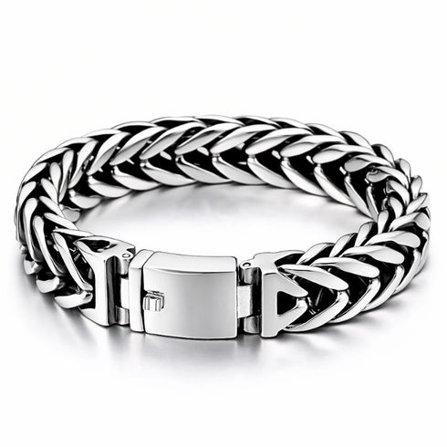 OSIRIS gebürstete Königskette Wolfram-Stahl – 17mm breit 112g Uniqal