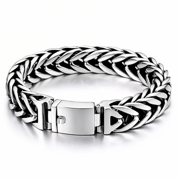 OSIRIS gebürstete Königskette Wolfram-Stahl – 17mm breit 112g Uniqal