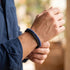 Uniqal PASSION LAPIS Armband für Männer – stilvolles Herrenarmband mit blauen Lapis-Perlen und schwarzem Leder für Alltag und Freizeit