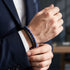 Uniqal PASSION LAPIS Herrenarmband – elegantes blau-schwarzes Männerarmband mit Lapis-Perlen für Business, Meetings und besondere Anlässe