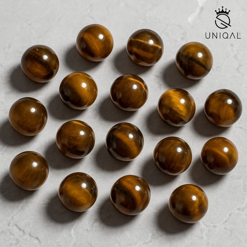 TIGER'S EYE BEAD BRACELET DOUBLE STRAND 6MM