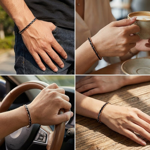 PRESTIGE KERAMIK ROSEGOLD Unisex Armband in Freizeit, Café und unterwegs