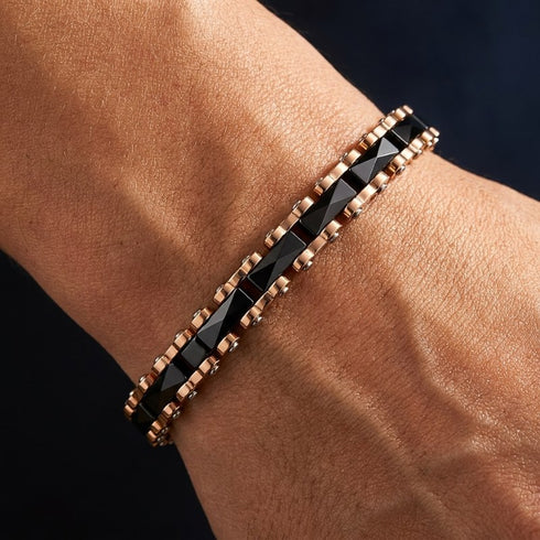 PRESTIGE KERAMIK ROSEGOLD elegante Kombination aus dunklen Keramikeinsätzen und warmen Akzenten