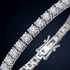 Hochwertiges Uniqal Moissanit Armband aus 925 Silber mit Rhodiumbeschichtung und brillantem Funkeln