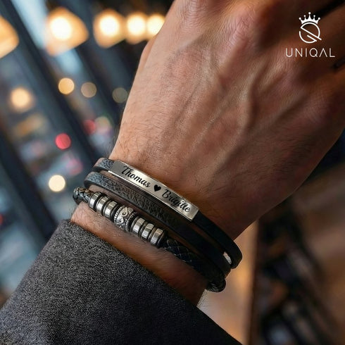 Uniqal Leder Schmuck mit Gravurmöglichkeit – Symbol für Nähe, Wertschätzung und persönliche Bedeutung