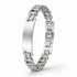 SILVER RIDER Edelstahlarmband in poliertem Silber mit markanter Gliederstruktur und gravierbarer Frontplatte im modernen Unisex Design