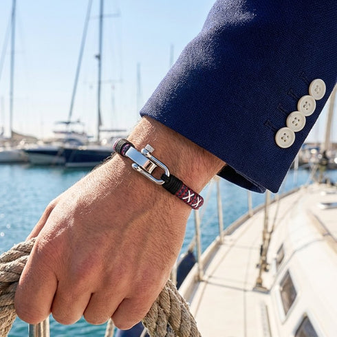 Segeltau Accessoire fuer Damen und Herren, verstellbar mit Edelstahlverschluss