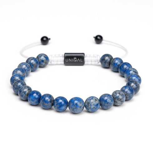 Uniqal blaue Kristallkette mit beruhigendem Glanz, inspiriert von Ozean-Energie und emotionaler Stabilität für tägliche Gelassenheit.