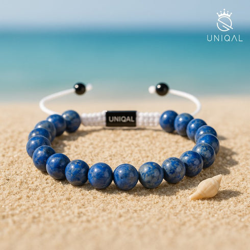 Uniqal spirituelles Accessoire aus Naturmaterialien, verbindet Wasser-Elemente mit Fokus, Achtsamkeit und tiefem Seelenfrieden.