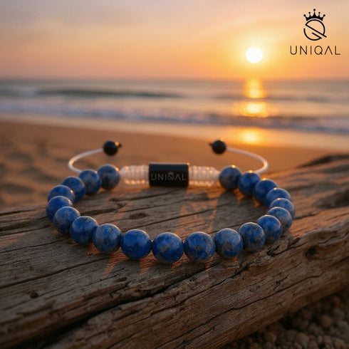 Uniqal Lichtsymbol aus harmonischen Blautönen – ein Schmuck für Hoffnung, Inspiration und positive Lebensausstrahlung.