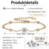 UNIQAL SOLITAIRE Schmuckdetails mit VVS1 Moissanit Besatz, Verlängerungskette und Goldfinish