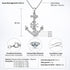 UNIQAL SPERANZA Silber maritime Halskette mit 925 Sterling Silber, GRA-Zertifizierung und verstellbarer Kettenlänge.