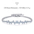 STELLARA Moissanit Damenarmband aus 925 Sterling Silber mit 2,80 Karat brillant geschliffenen Steinen, sternbildinspiriertes Design und luxuriöser Ausstrahlung
