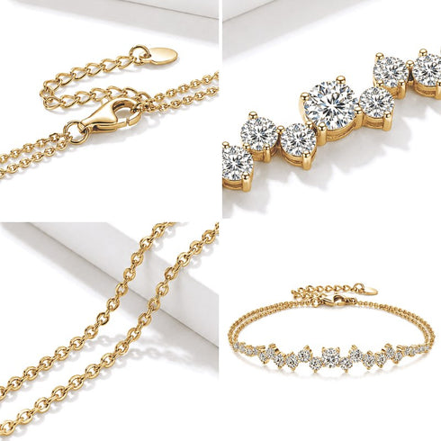 UNIQAL STELLARA Designer Armband mit raffinierter Goldlinie und moderner Couture Ästhetik