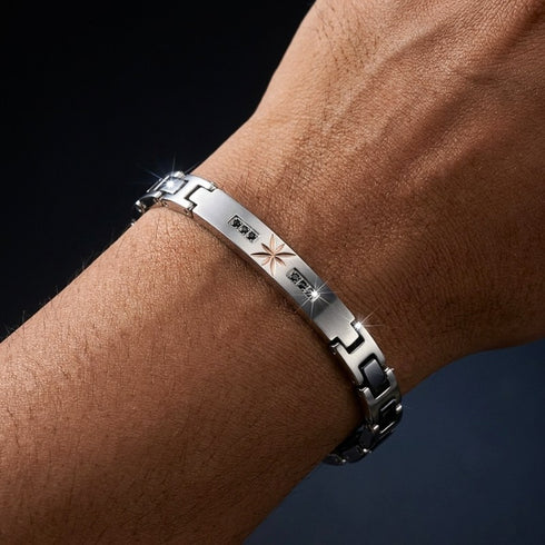 UNIQAL TITANO KERAMIK SILBER Herrenschmuck im italienischen Designstil mit Gewicht, Präsenz und hochwertiger Verarbeitung.